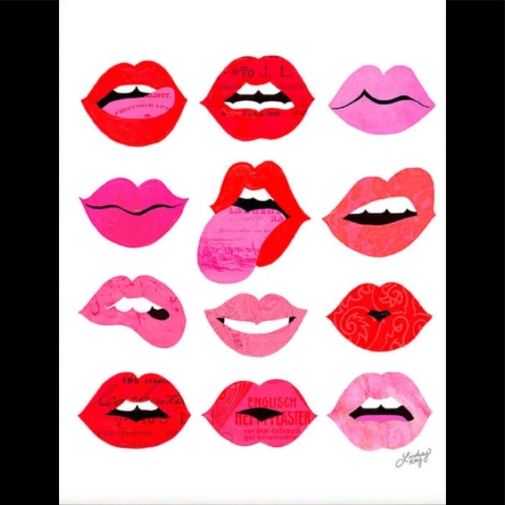 Society 6 “Lips of Love” Poster